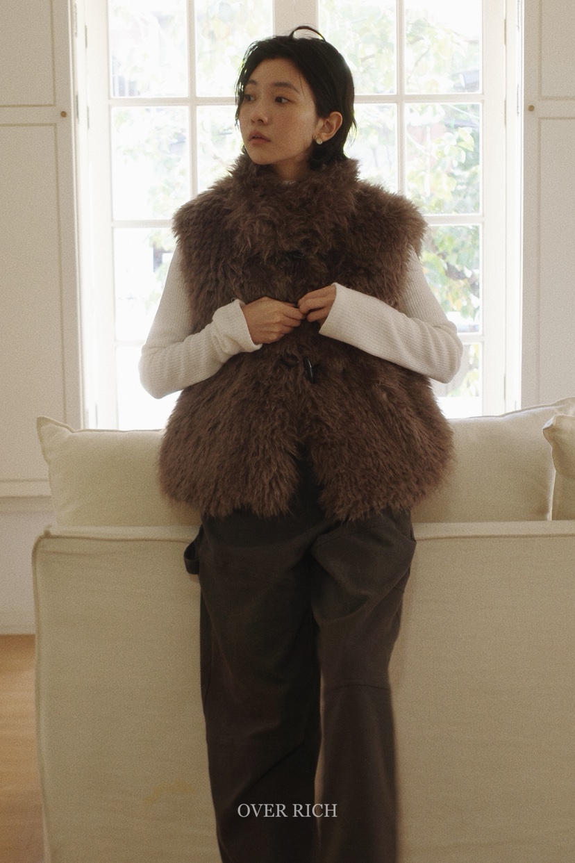 OVER RICH東大門㊣實拍女士新品25秋冬時尚人氣真品熱賣馬甲OVER RICH馬甲