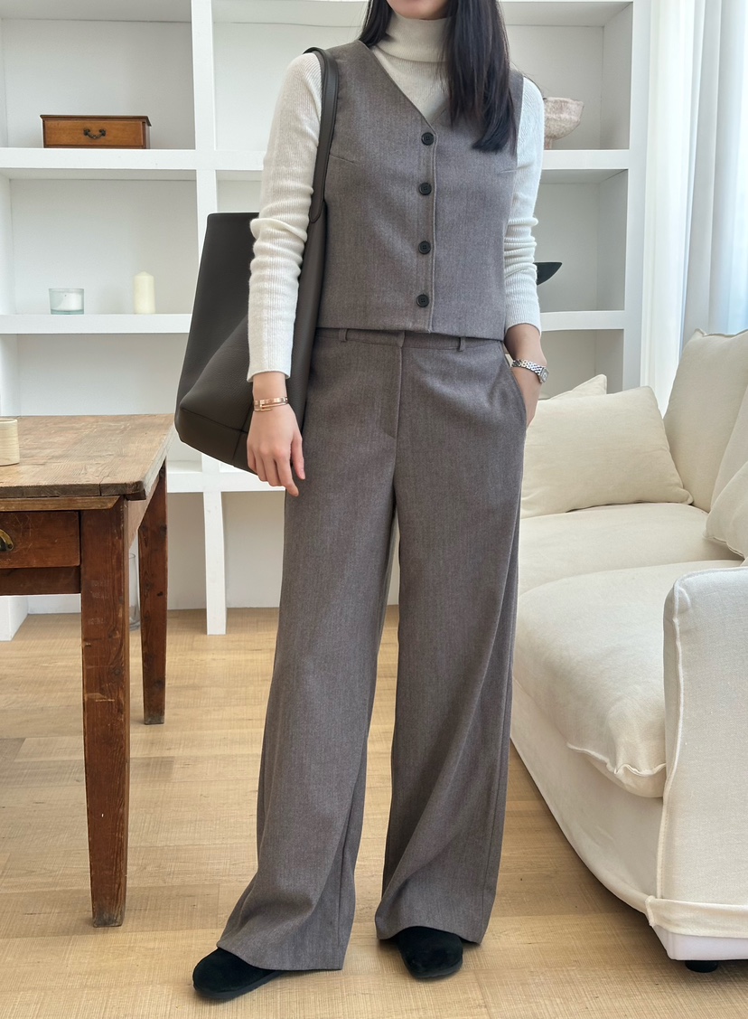 LE VASE韓國直郵㊣女裝新品推薦休閑職業25秋冬真品時尚馬甲LE VASE馬甲