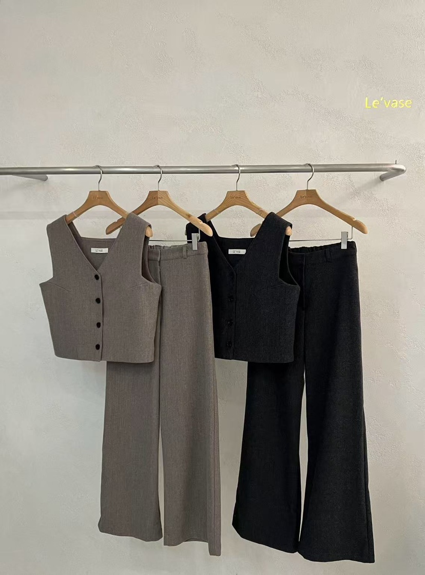 LE VASE韓國直郵㊣女裝新品推薦休閑職業25秋冬真品時尚馬甲LE VASE馬甲