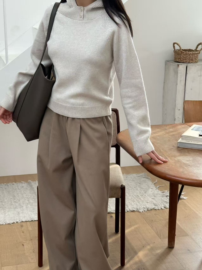 LE VASE韓國直郵㊣女裝新品時尚人氣推薦25秋冬休閑針織衫LE VASE針織衫