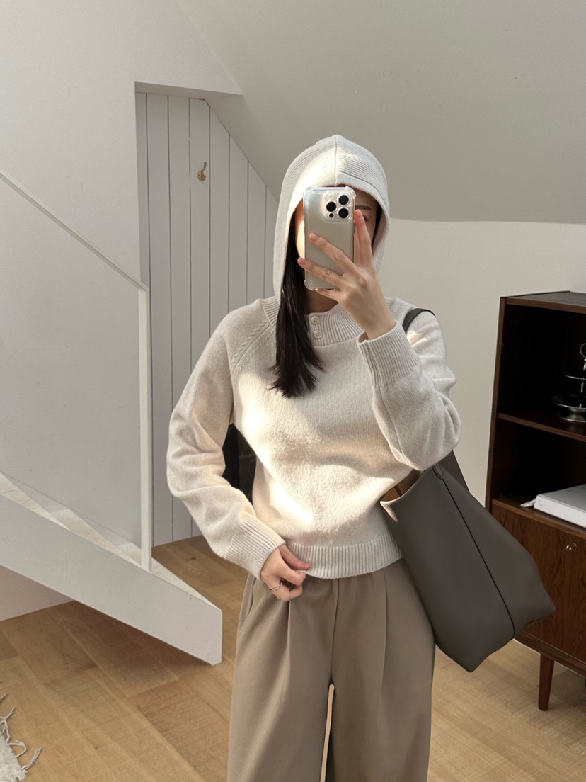 LE VASE韓國直郵㊣女裝新品時尚人氣推薦25秋冬休閑針織衫LE VASE針織衫