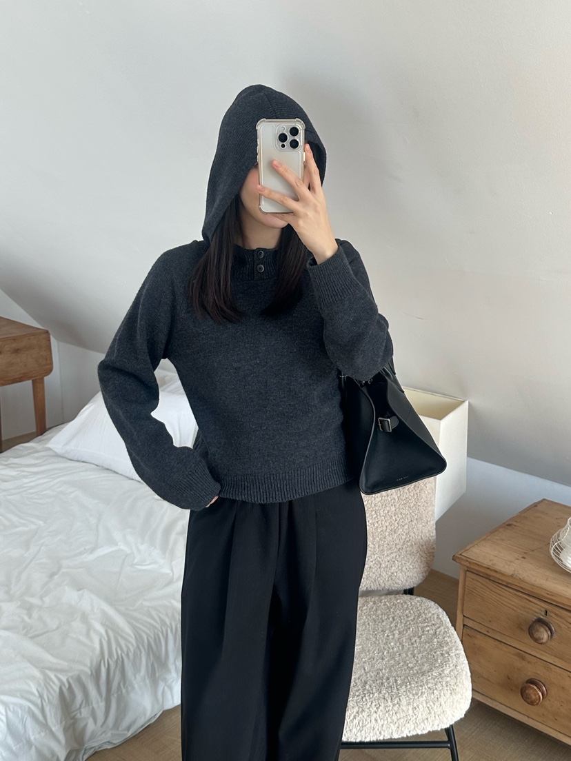 LE VASE韓國直郵㊣女裝新品時尚人氣推薦25秋冬休閑針織衫LE VASE針織衫