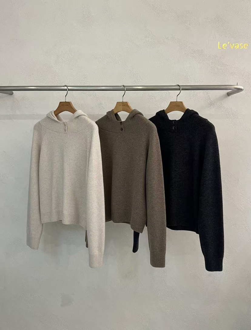 LE VASE韓國直郵㊣女裝新品時尚人氣推薦25秋冬休閑針織衫LE VASE針織衫