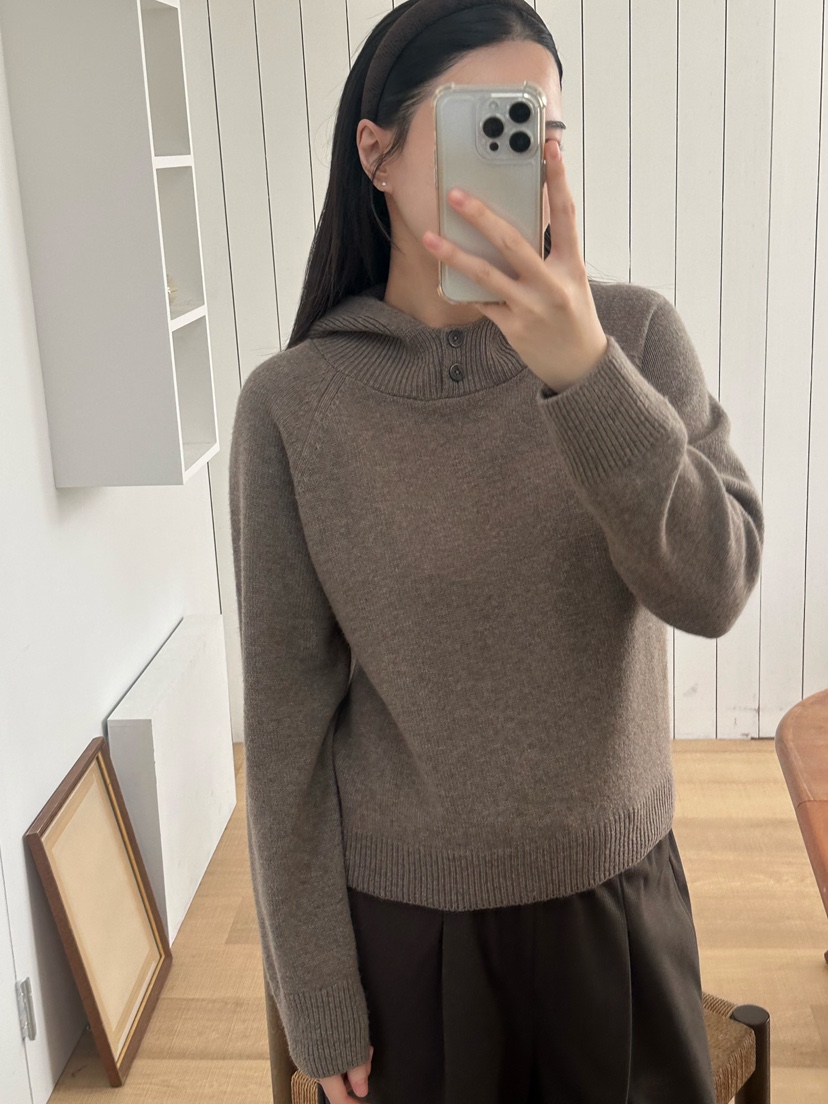 LE VASE韓國直郵㊣女裝新品時尚人氣推薦25秋冬休閑針織衫LE VASE針織衫圖色2