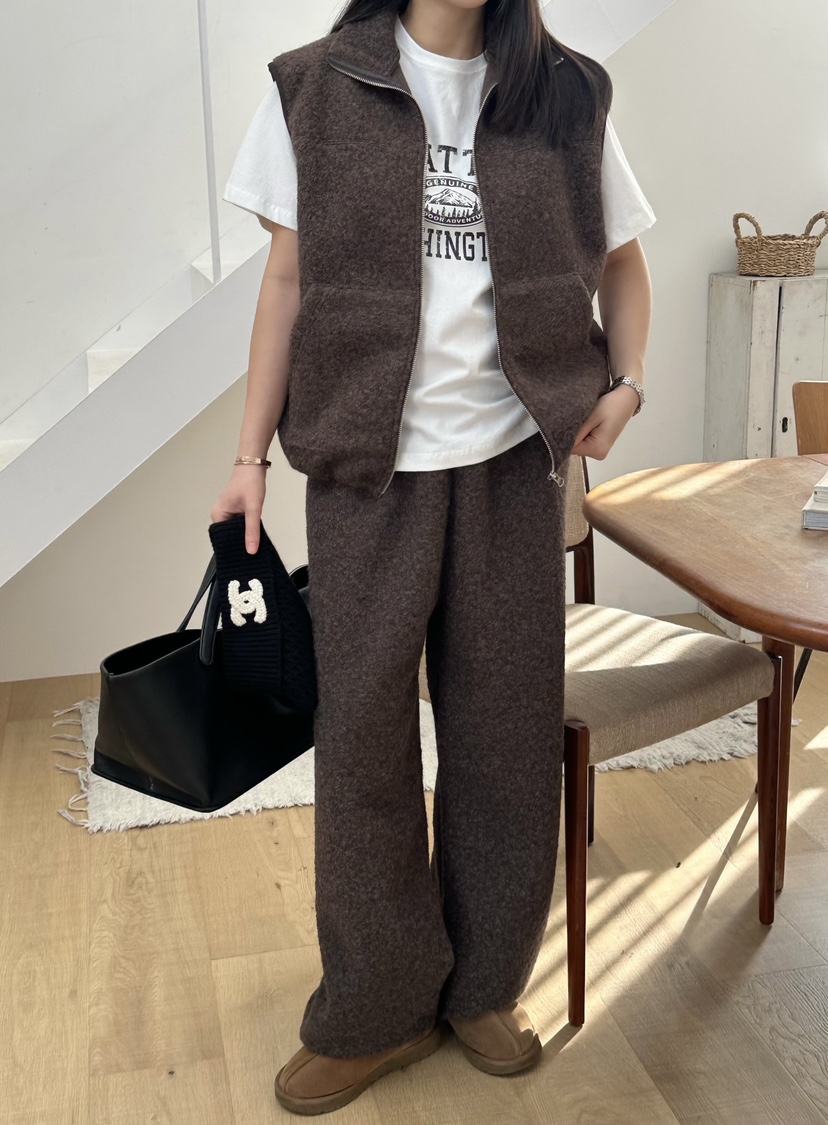 LE VASE東大門㊣直郵女士新款時尚熱賣休閑推薦25秋冬休閑褲LE VASE休閑褲圖色1