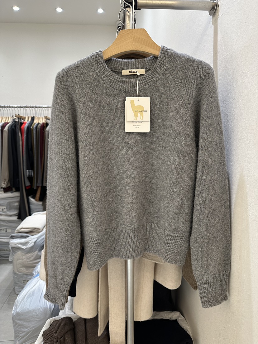 HEIZE東大門㊣實拍女士新品熱賣真品職業休閑人氣針織衫羊駝HEIZE針織衫圖色2