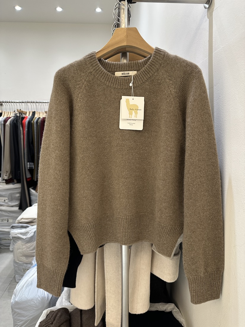 HEIZE東大門㊣實拍女士新品熱賣真品職業休閑人氣針織衫羊駝HEIZE針織衫圖色3