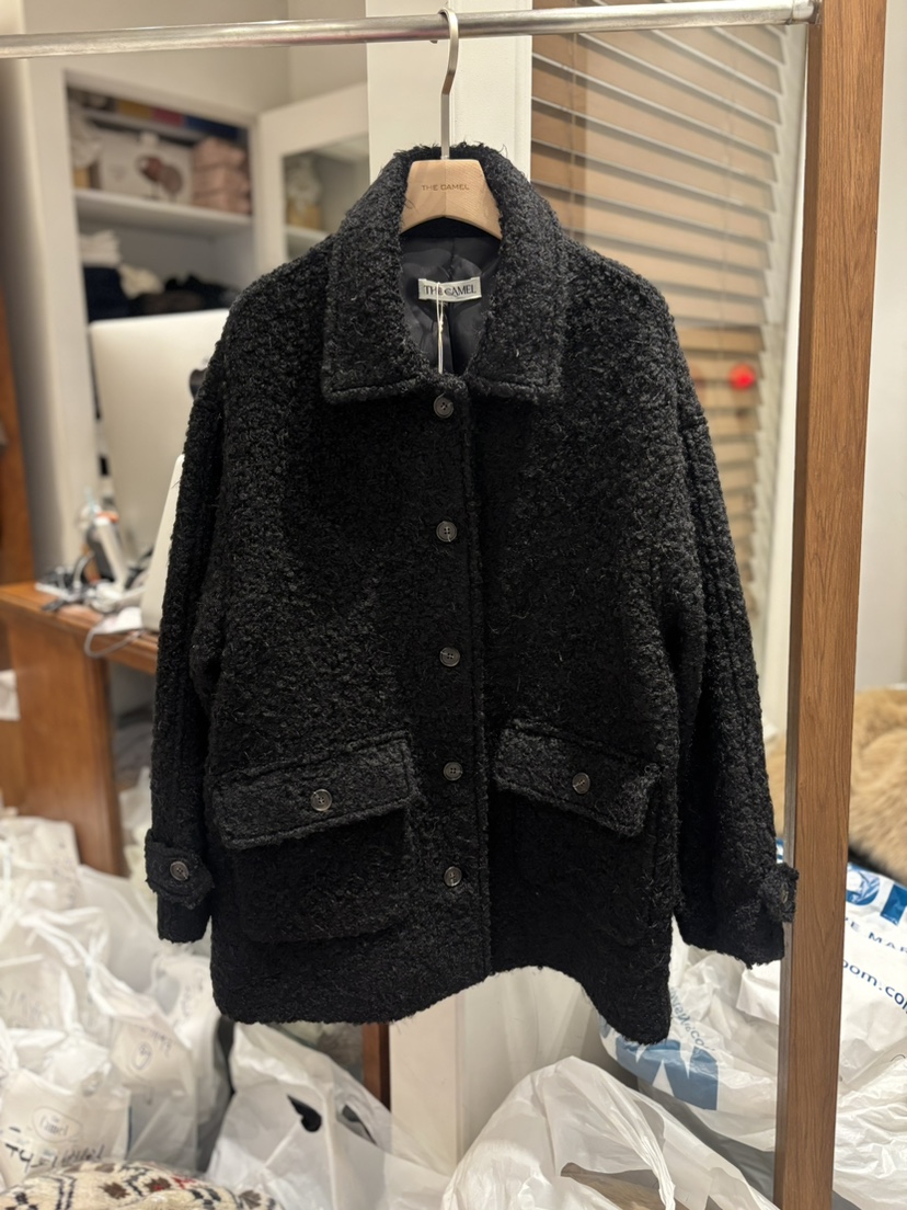 THE CAMEL東大門㊣實拍女裝新款真品短款大衣the came_l 家短款大衣圖色3