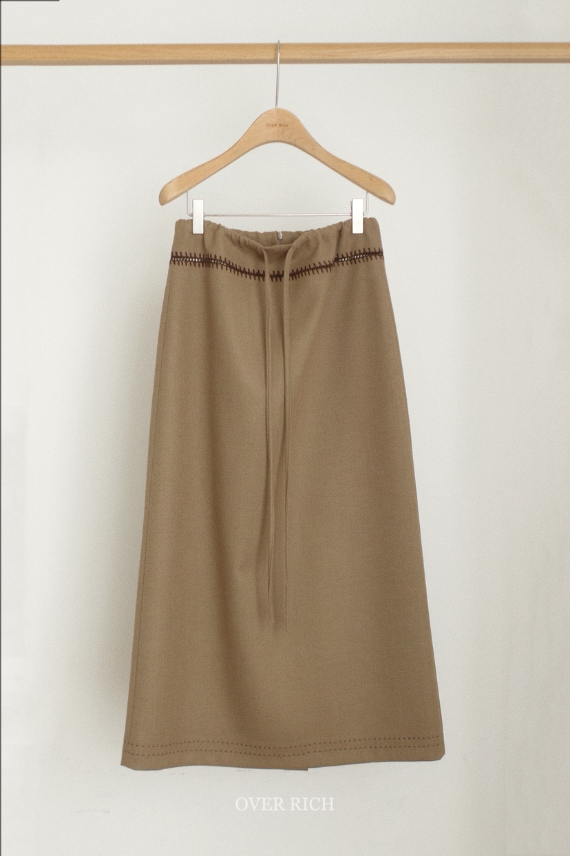 OVER RICH東大門㊣直郵女士新款時尚人氣休閑25秋冬推薦長裙OVER RICH長裙圖色2