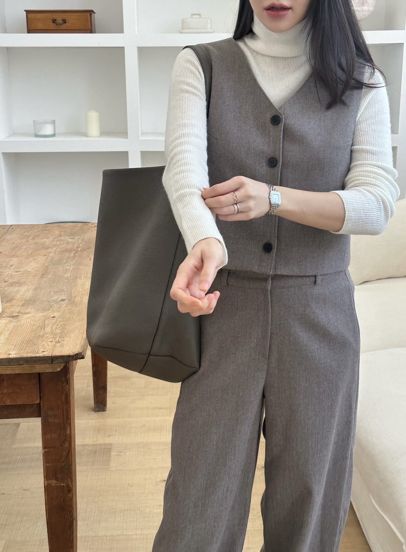 LE VASE韓國直郵㊣女裝新款真品熱賣休閑推薦時尚職業休閑褲LE VASE休閑褲