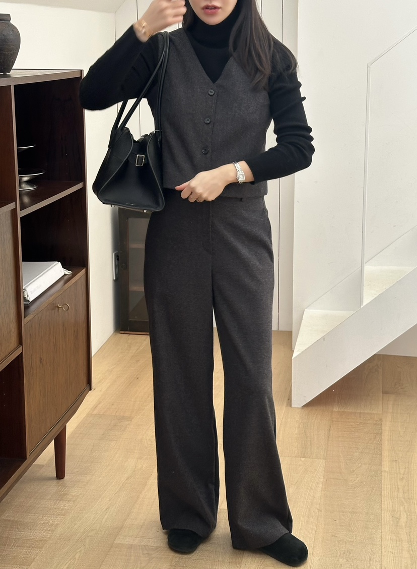 LE VASE韓國直郵㊣女裝新款真品熱賣休閑推薦時尚職業休閑褲LE VASE休閑褲圖色2