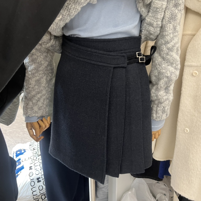 VENIR-a東大門㊣代購女裝新品休閑時尚25秋冬熱賣職業短裙VENIR-a短裙圖色2