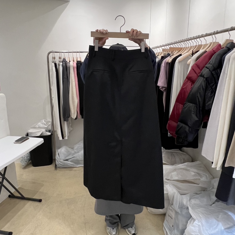 MUNSELL東大門㊣代購女裝新款人氣真品熱賣職業休閑時尚長裙MUNSELL長裙