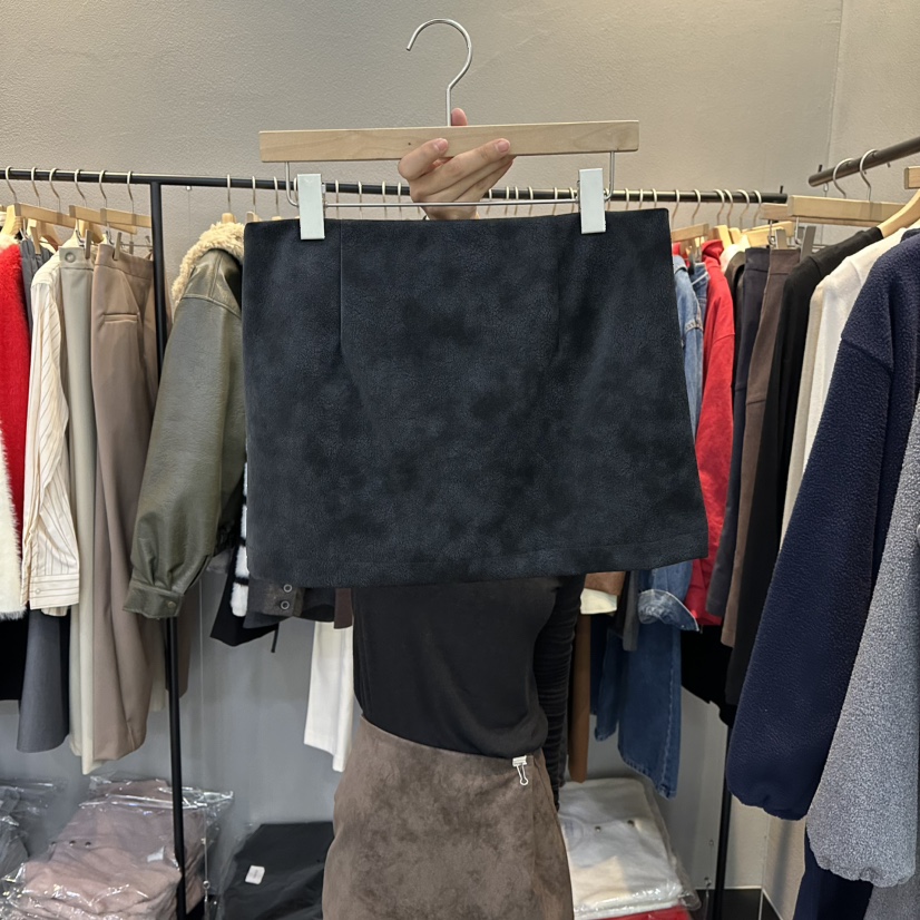 FLAMME TOIT東大門㊣實拍女士新款時尚職業推薦休閑25秋冬短裙FLAMME TOIT短裙