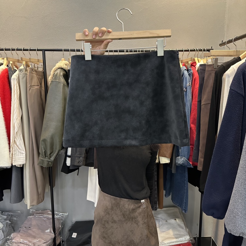 FLAMME TOIT東大門㊣實拍女士新款時尚職業推薦休閑25秋冬短裙FLAMME TOIT短裙圖色2