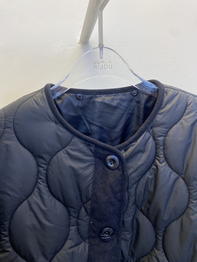 BLACK BIJOU東大門㊣實拍女裝新款推薦熱賣真品夾克皮草絎縫BLACK BIJOU夾克