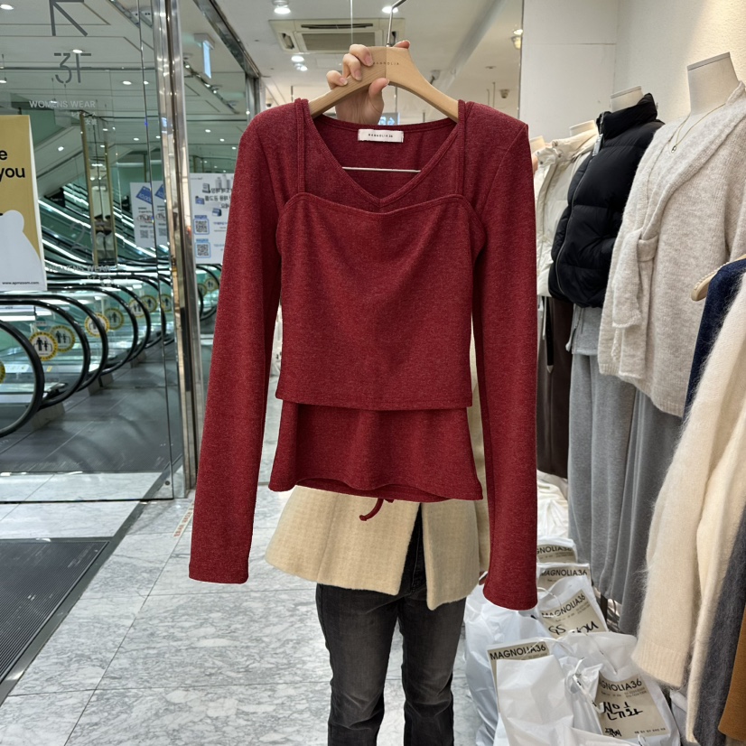 MAGNOLIA36-L韓國直郵㊣女裝新款真品時尚人氣休閑套裝兩件套MAGNOLIA36-L套裝圖色1