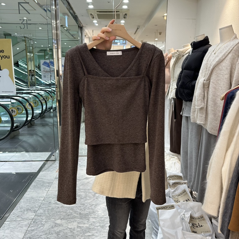 MAGNOLIA36-L韓國直郵㊣女裝新款真品時尚人氣休閑套裝兩件套MAGNOLIA36-L套裝圖色3