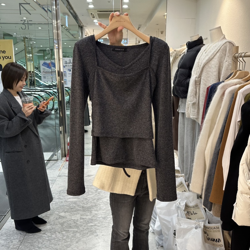 MAGNOLIA36-L韓國直郵㊣女裝新款真品時尚人氣休閑套裝兩件套MAGNOLIA36-L套裝圖色4