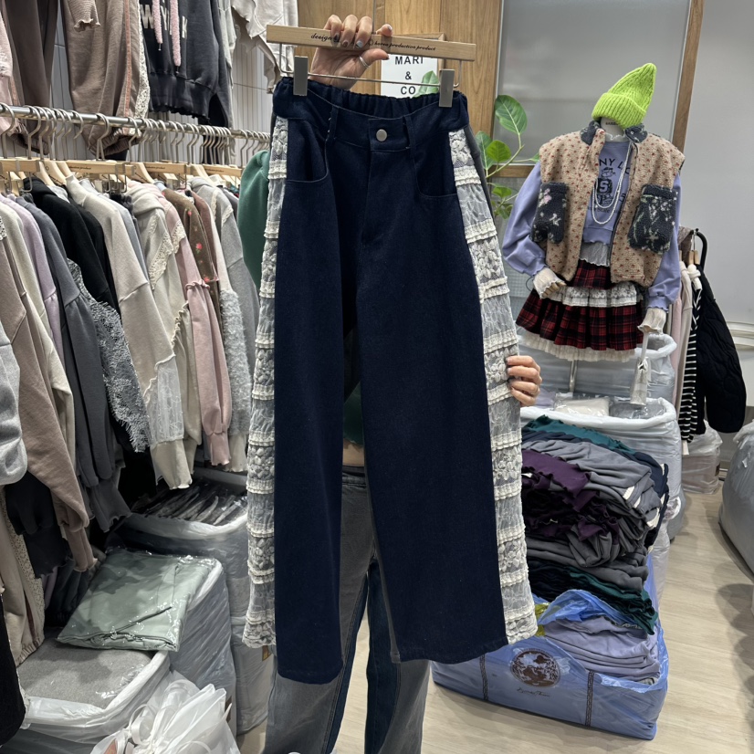 MARI CO東大門㊣實拍女裝新款熱賣人氣職業休閑時尚休閑褲MARI CO休閑褲圖色2深藍色