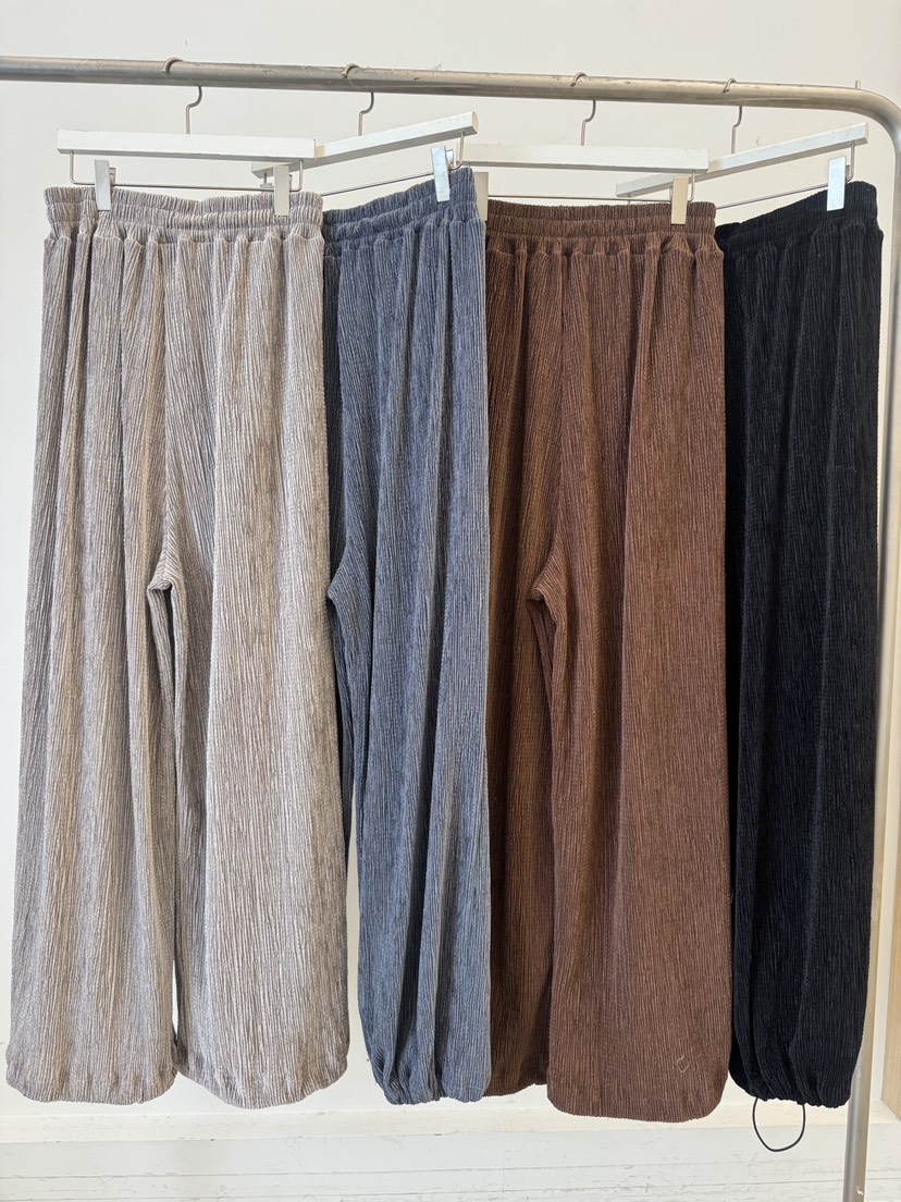 SOMETHING-L/FANCY東大門㊣直郵女士新款熱賣休閑褲天鵝絨SOMETHING-L/FANCY休閑褲