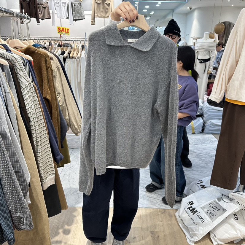 REVE-L東大門㊣代購女裝新款人氣時尚休閑推薦真品針織衫浣熊REVE-L針織衫圖色1