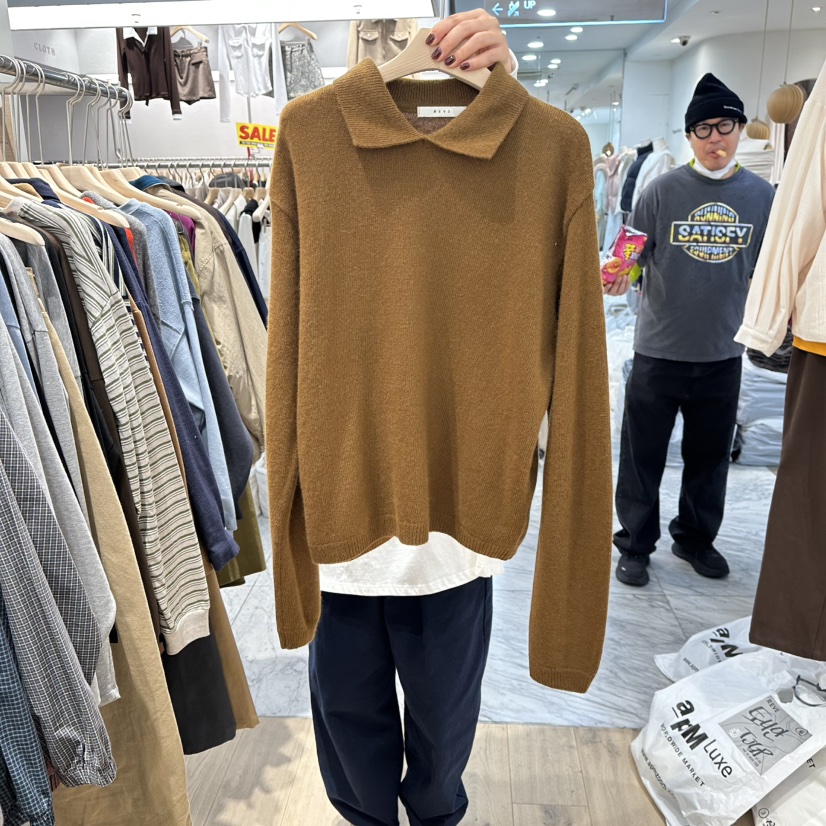 REVE-L東大門㊣代購女裝新款人氣時尚休閑推薦真品針織衫浣熊REVE-L針織衫圖色3