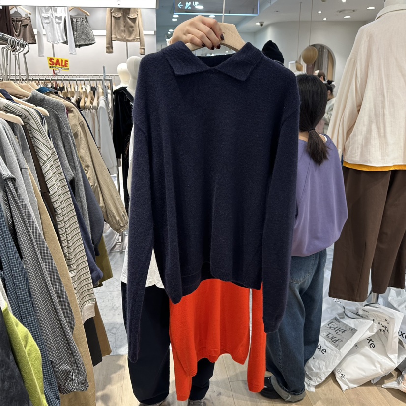 REVE-L東大門㊣代購女裝新款人氣時尚休閑推薦真品針織衫浣熊REVE-L針織衫圖色4