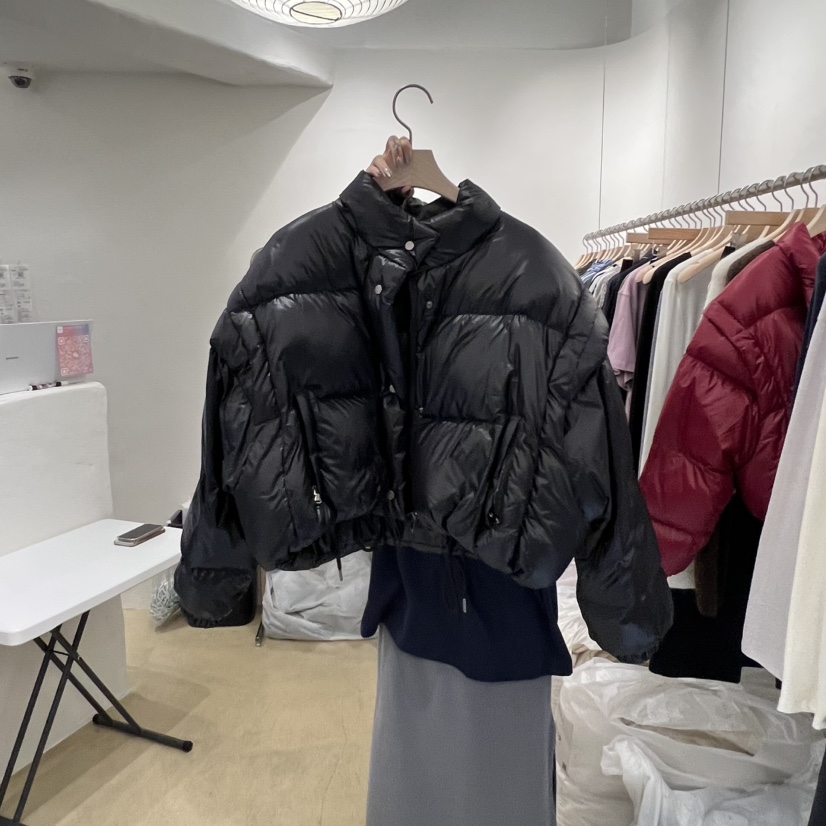 MUNSELL東大門㊣實拍女士新品推薦25秋冬職業短款羽絨服填充絨MUNSELL短款羽絨服圖色1