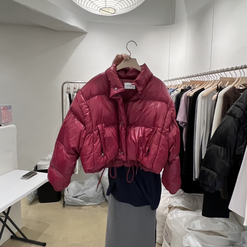 MUNSELL東大門㊣實拍女士新品推薦25秋冬職業短款羽絨服填充絨MUNSELL短款羽絨服圖色2