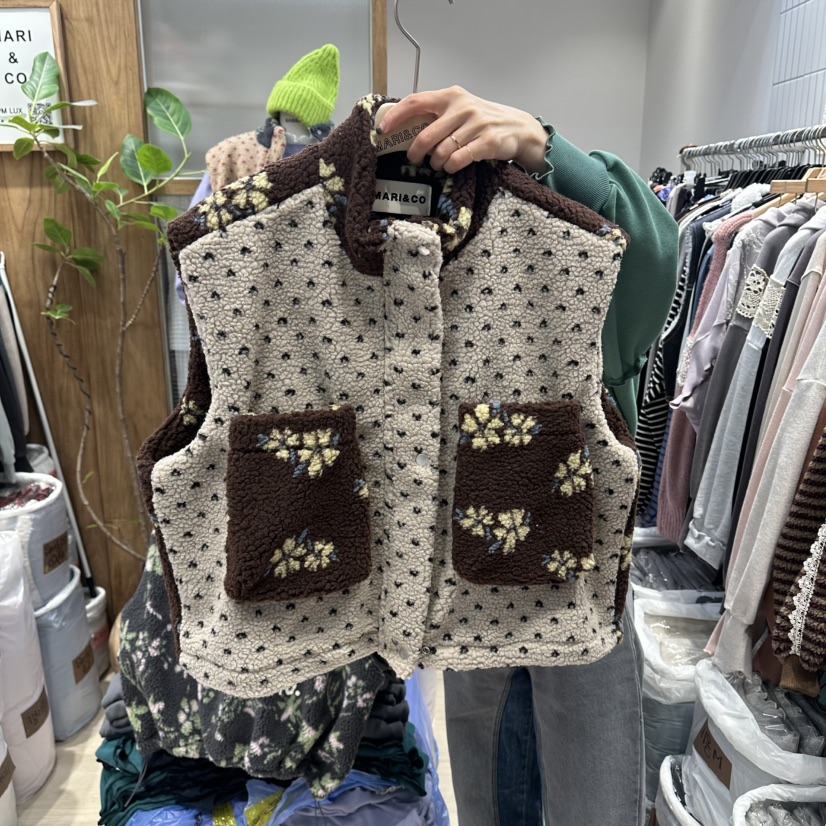 MARI CO韓國代購㊣女士新品熱賣時尚推薦25秋冬馬甲不含內搭MARI CO馬甲圖色1