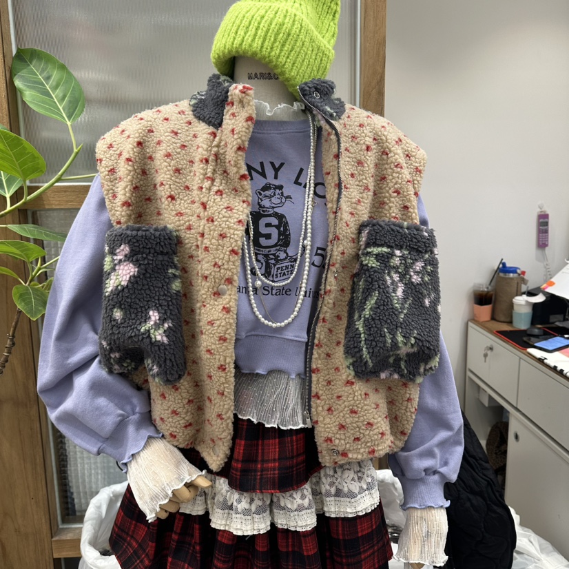 MARI CO韓國代購㊣女士新品熱賣時尚推薦25秋冬馬甲不含內搭MARI CO馬甲圖色2