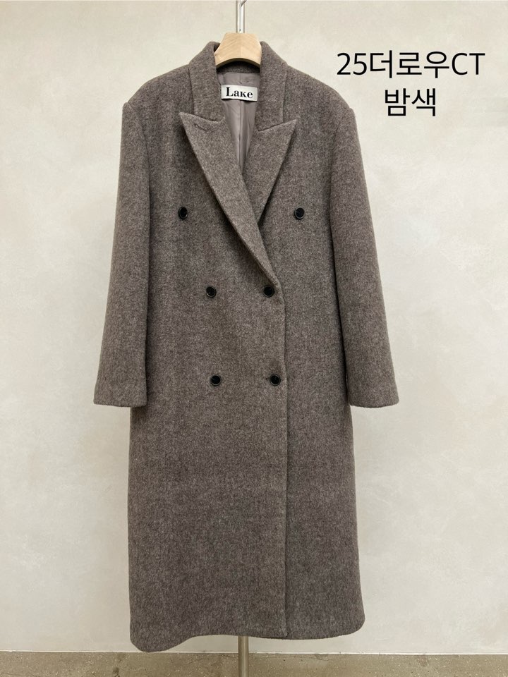 LAKE-A東大門㊣直郵女士新品25秋冬推薦休閑人氣中長款大衣Lake side中長款大衣圖色1