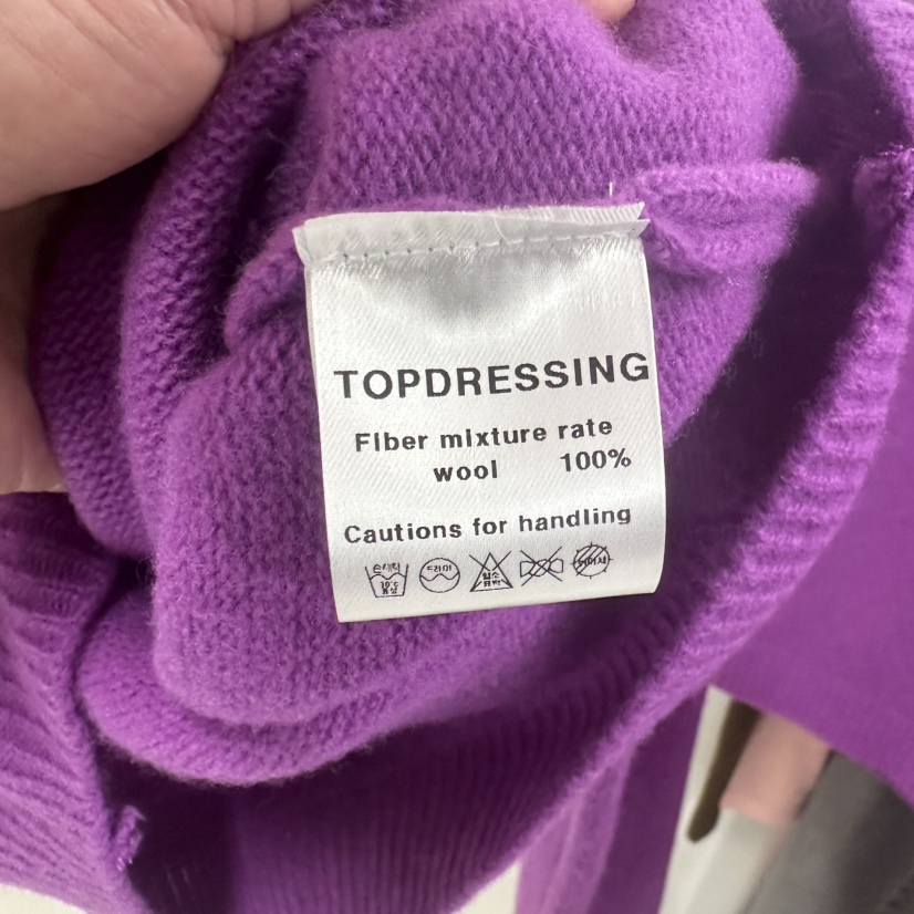 TOPDRESSING韓國直郵㊣女士新款真品25秋冬職業熱賣針織衫開衫TOPDRESSING針織衫