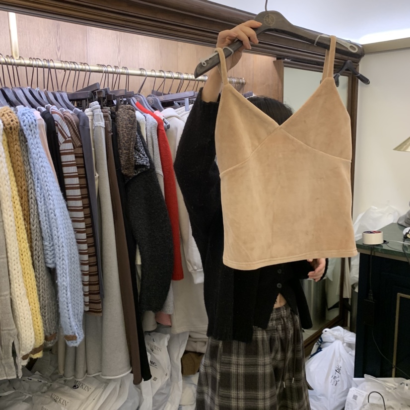 VIRKIN東大門㊣實拍女裝新品人氣休閑職業時尚推薦吊帶背心VIRKIN吊帶/背心圖色4