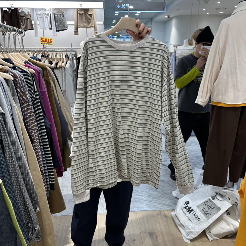 REVE-L東大門㊣實拍女士新款熱賣職業推薦時尚25秋冬長袖T恤REVE-L長袖T恤圖色1