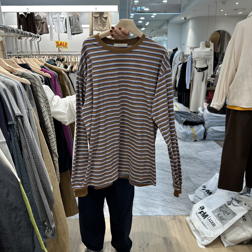 REVE-L東大門㊣實拍女士新款熱賣職業推薦時尚25秋冬長袖T恤REVE-L長袖T恤圖色3