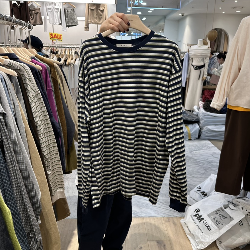 REVE-L東大門㊣實拍女士新款熱賣職業推薦時尚25秋冬長袖T恤REVE-L長袖T恤圖色4