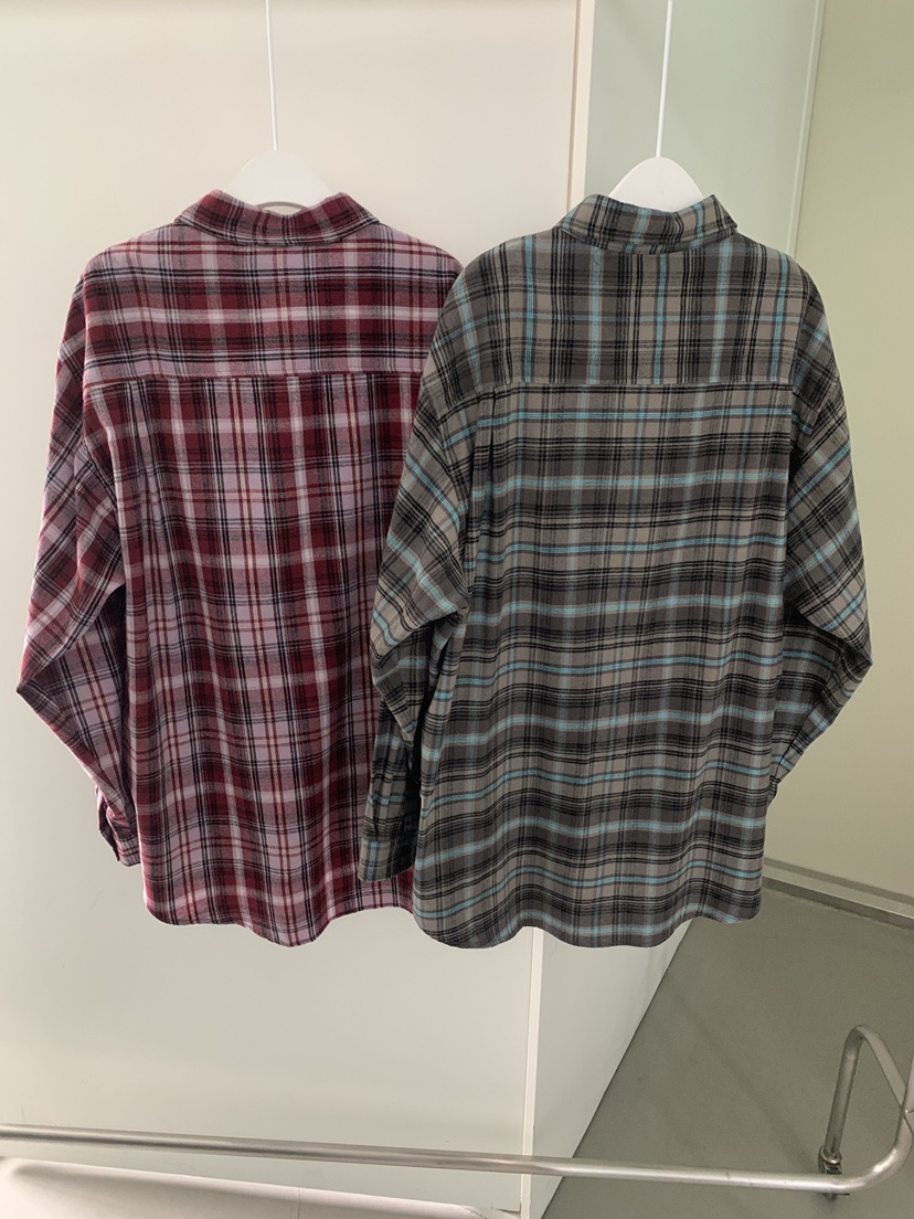 SHOP POSTER韓國代購㊣女士新款25秋冬真品襯衫蕾絲衫格子SHOP_POSTER襯衫/蕾絲衫