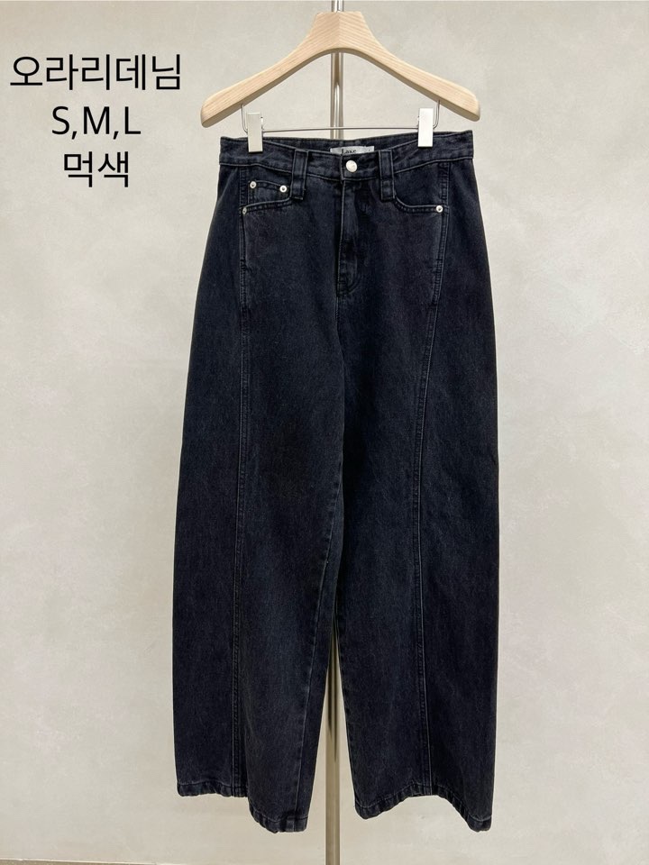 LAKE-A韓國代購㊣女裝新品時尚25秋冬休閑熱賣真品職業牛仔褲Lake side牛仔褲圖色1