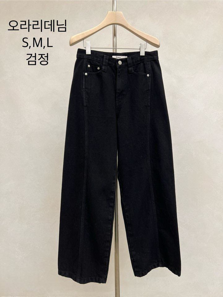LAKE-A韓國代購㊣女裝新品時尚25秋冬休閑熱賣真品職業牛仔褲Lake side牛仔褲圖色2