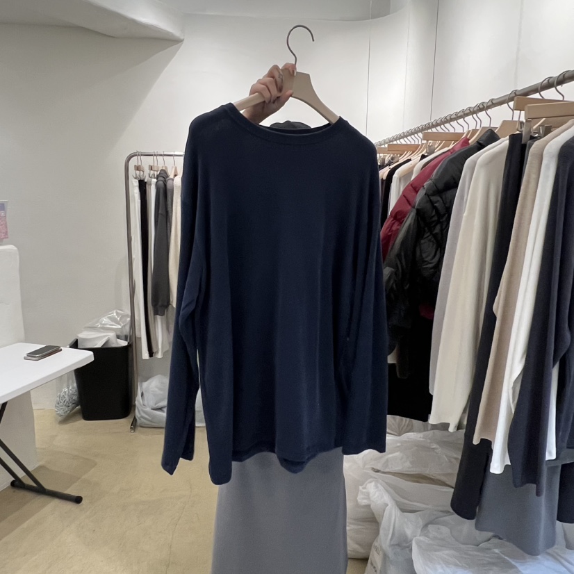 MUNSELL韓國代購㊣女裝新款職業真品25秋冬人氣休閑長袖T恤MUNSELL長袖T恤圖色3