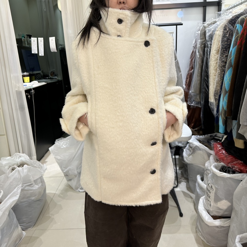 EGG IS東大門㊣直郵女士新款人氣25秋冬熱賣推薦中長款大衣EGG IS中長款大衣