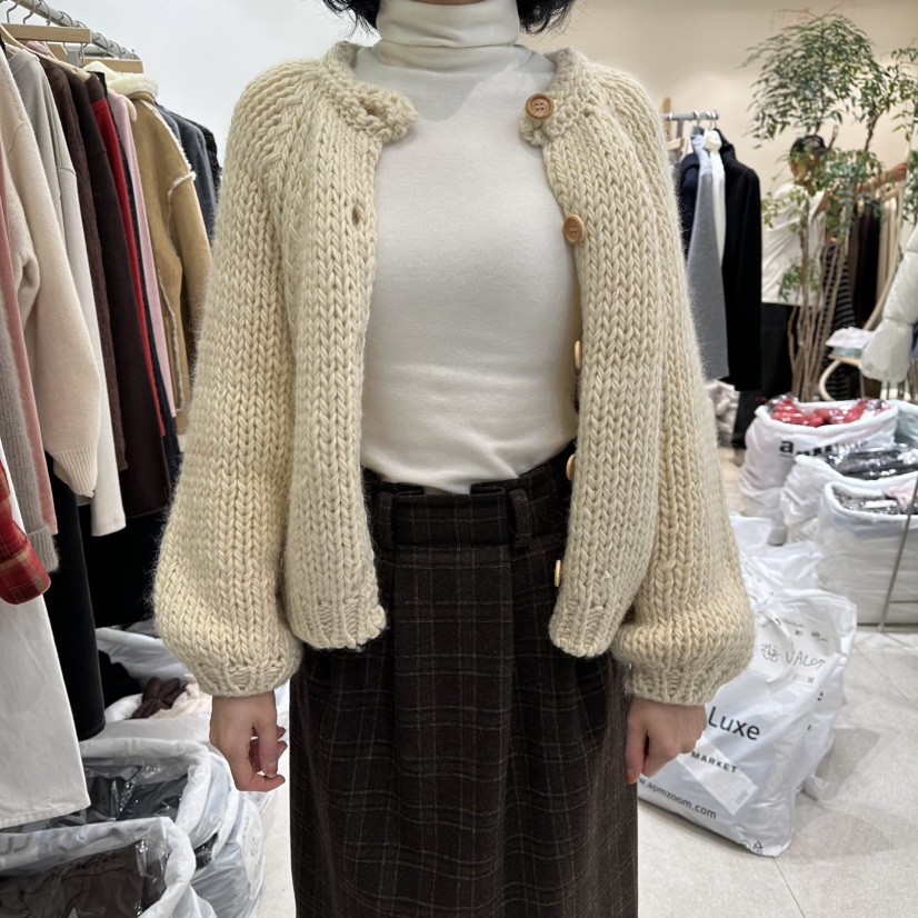 GRACIA韓國代購㊣女裝新款時尚人氣針織衫不含內搭手工開衫GRACIA針織衫