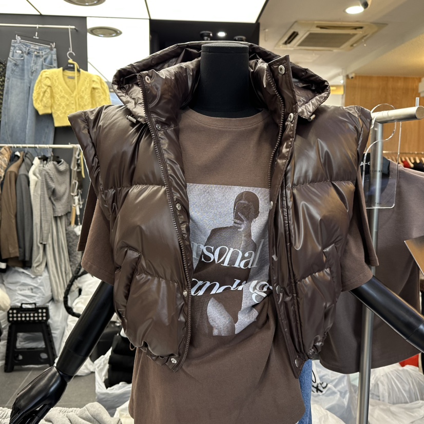 A-DEL東大門㊣實拍女裝新品推薦真品時尚短款羽絨服可拆卸A-DEL短款羽絨服