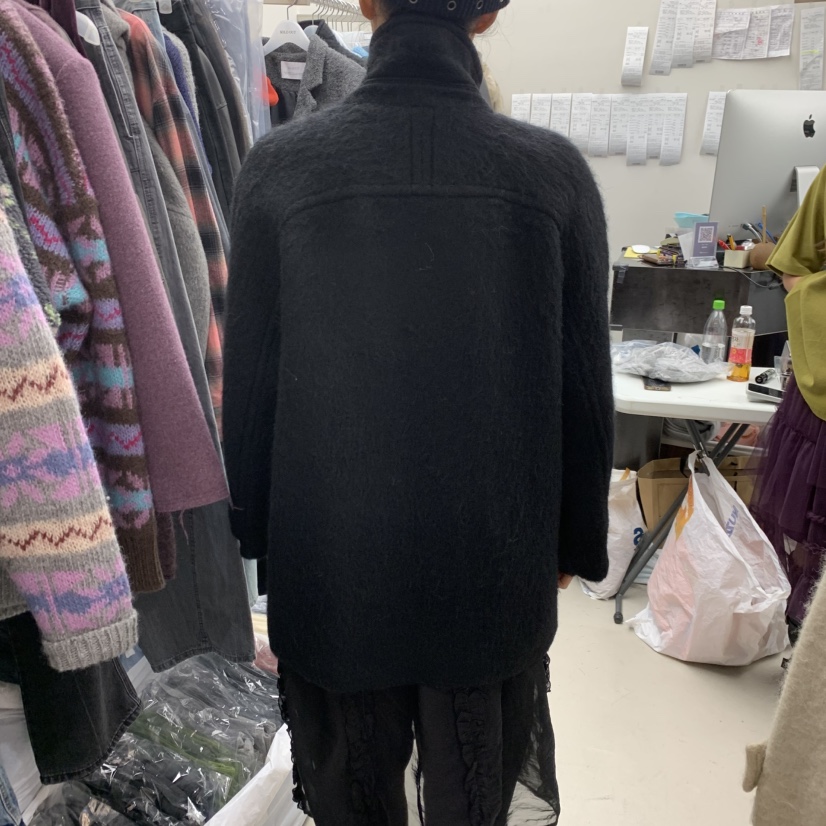 SOLD OUT韓國代購㊣女士新款推薦職業25秋冬中長款大衣羊駝毛SOLD OUT中長款大衣