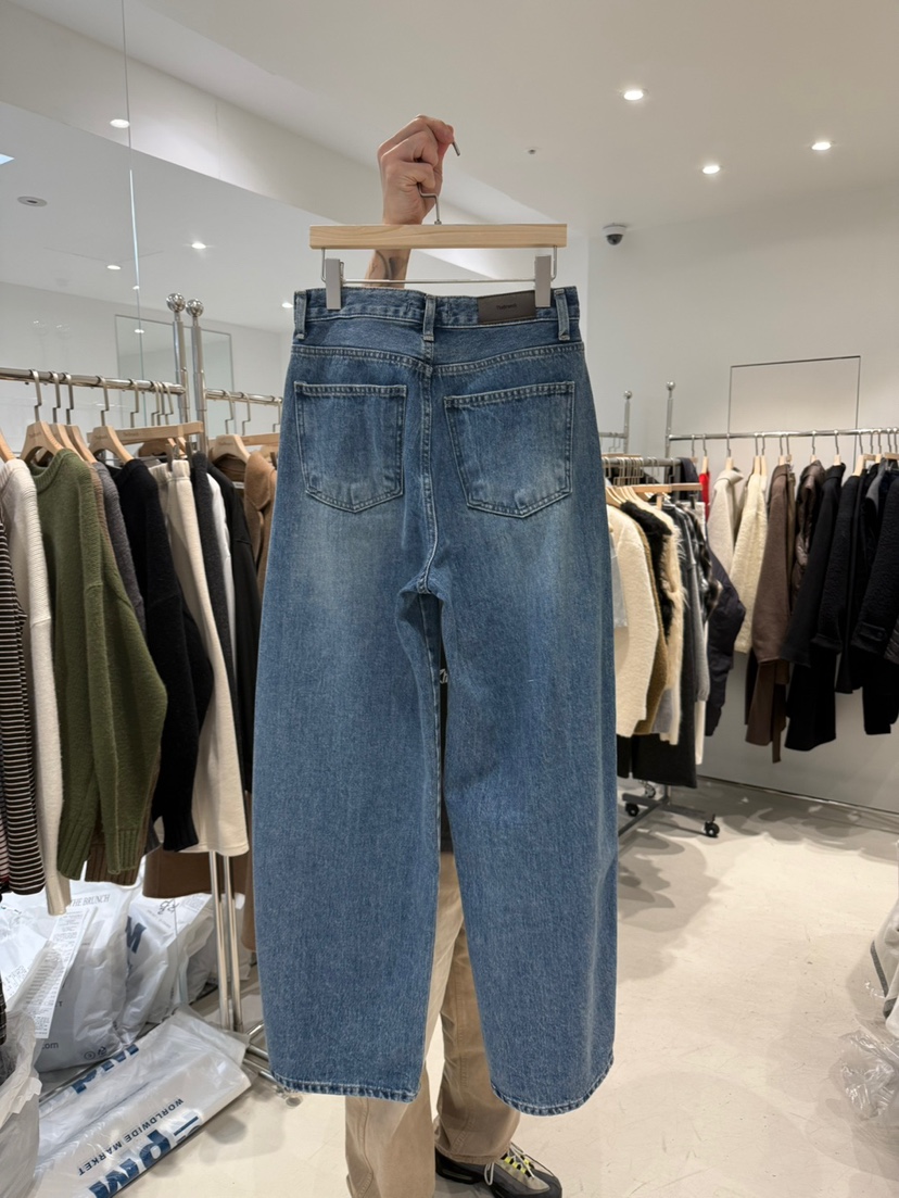 THE BRUNCH東大門㊣實拍女士新品人氣25秋冬熱賣時尚牛仔褲THE BRUNCH牛仔褲