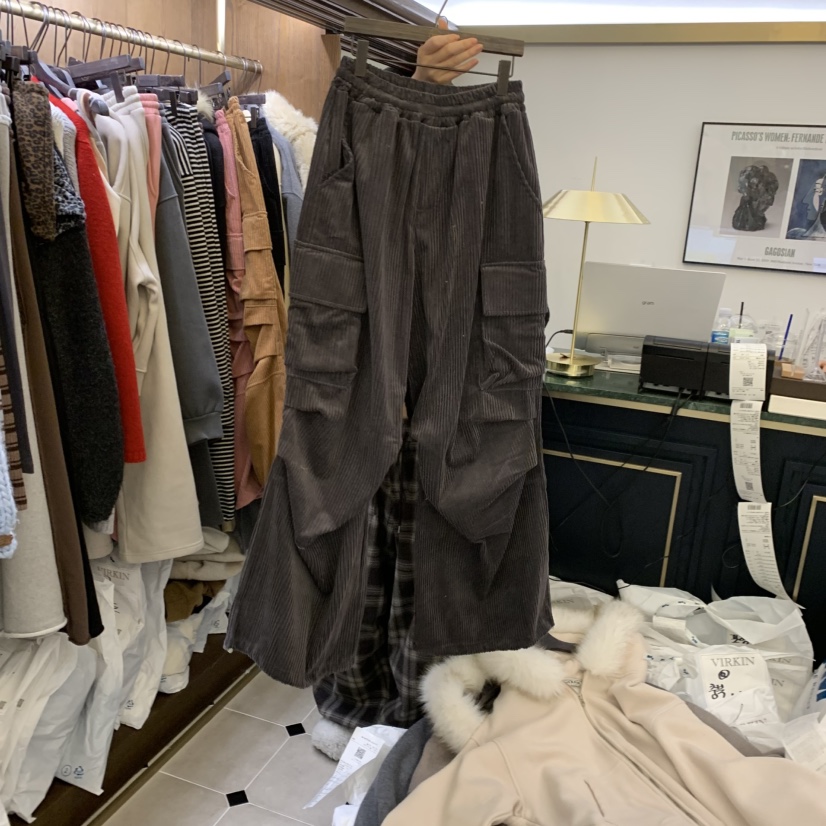 VIRKIN東大門㊣實拍女裝新款人氣時尚推薦職業25秋冬休閑褲VIRKIN休閑褲圖色3