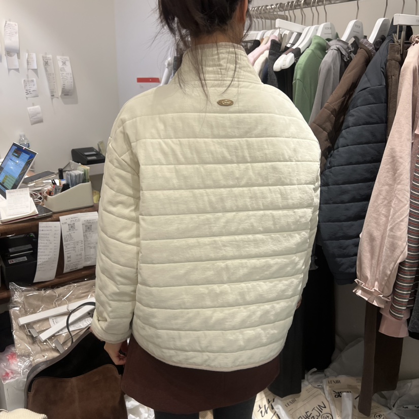 VENIR-a韓國直郵㊣女裝新款休閑職業人氣熱賣真品短款棉服棉VENIR-a短款棉服