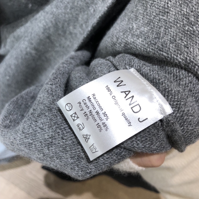 W AND J韓國代購㊣女士新款推薦25秋冬休閑職業針織衫蕾絲W AND J針織衫